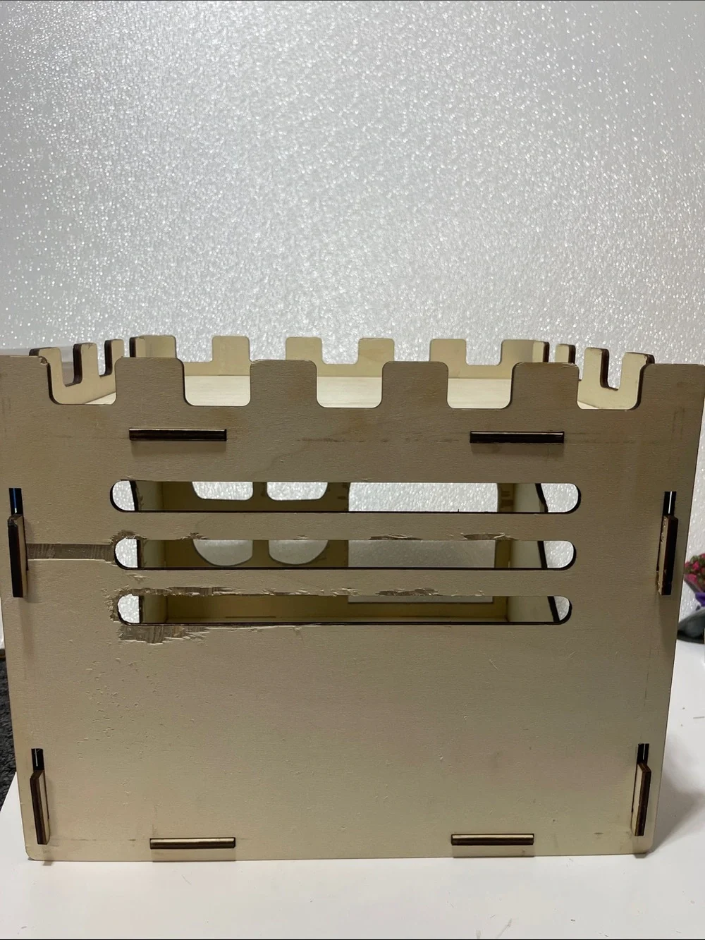 5/$25 Bunny (or Kitten) Wooden Castle Playhouse - Natural Light Wood
